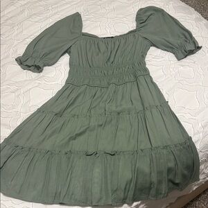 Trixxi Sage Green Dress